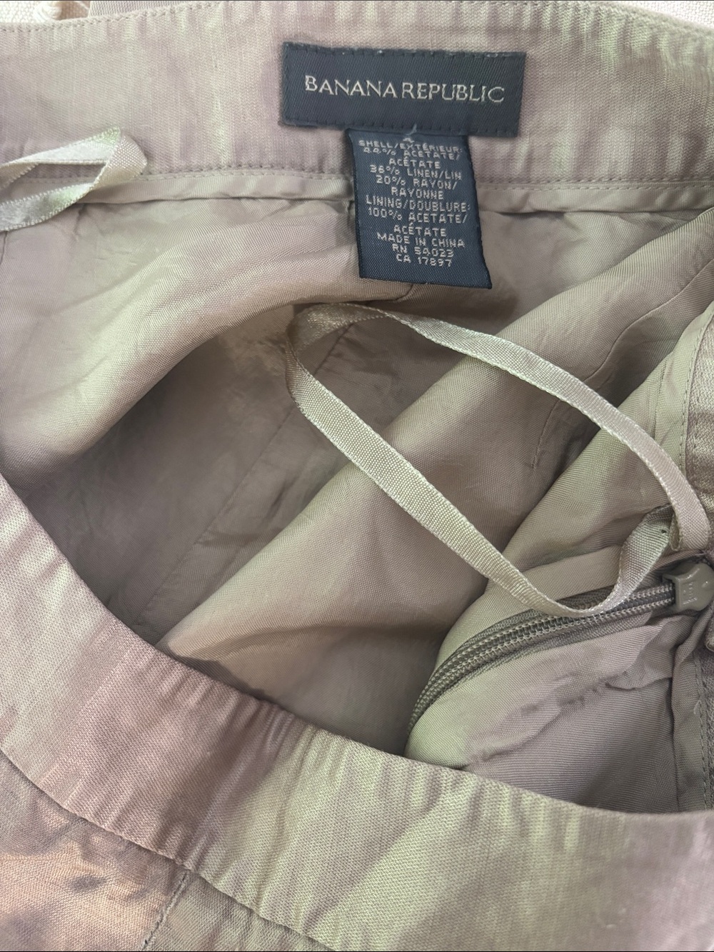 BANANA REPUBLIC - Linen/silk blend Pants sz 4